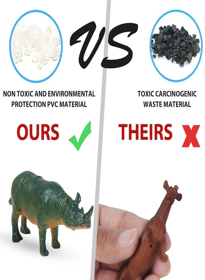 Mallexo مجموعة ألعاب حيوانات المزرعة المنزلية الواقعية من ماليكسو، 12 قطعة، للأطفال من عمر 3 سنوات فما فوق | مجسمات حيوانات الغابة البرية الصغيرة الجذابة، هدية عيد ميلاد للأولاد والبنات، تعليمية | قطع ديكور - Image 5